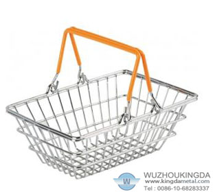 Mini metal wire shopping basket