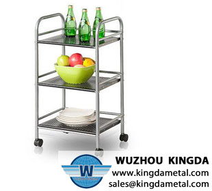 Kitchen metal storage shelf