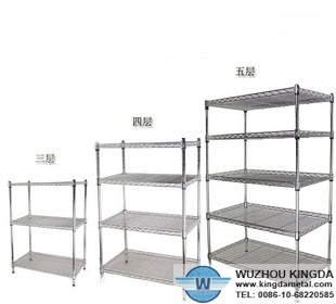 Kitchen metal wire storage shelf
