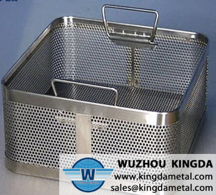 Medical perforated sterilizing tray