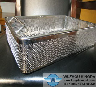 Perforated mesh baskets