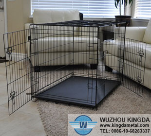 Metal collapsible pet cage