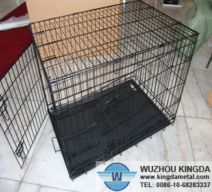 PVC coated metal dog cage