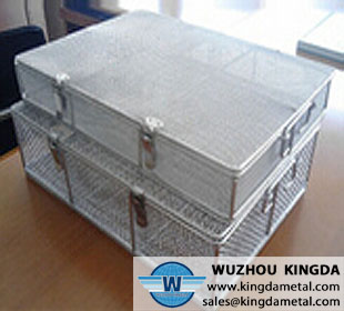 Small Silver Stainless Steel Wire Metal Basket