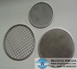 Closed edge stainless steel filter disc