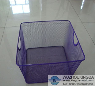 Colorful mesh storage basket