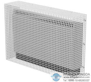 Electric heater mesh guard