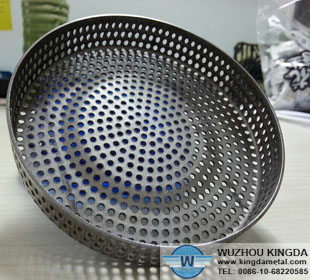 Perforated stainless circle