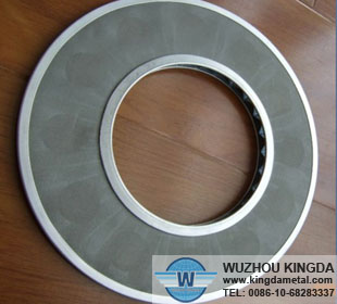 Round wire mesh filter disc
