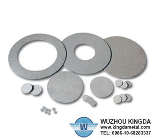 Sintered stainless filter discs