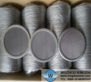 Stainless mesh filter disc