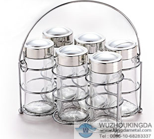 stainless spice rack