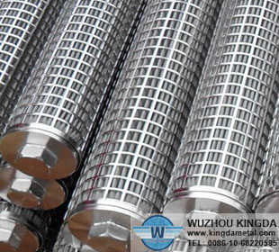 Stainless steel pleated polymer filter element