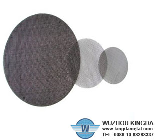 Stainless steel single layer filter disc