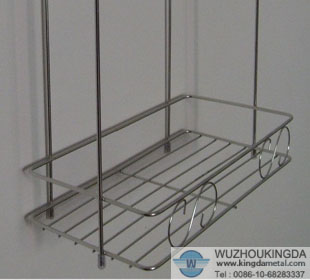 Stainless steel wall rack