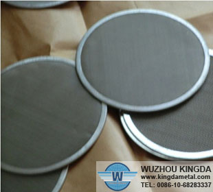 Stainless steel wire mesh filter discs