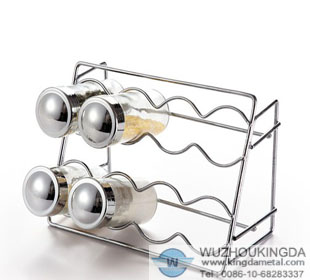 Stainless steel wire spice rack