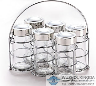 stainless wire spice rack