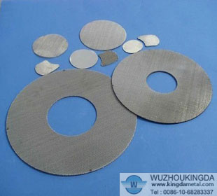 Steel wire mesh filter disc
