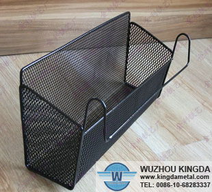 Wall mounted storage basket