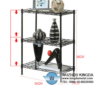 Wire stacking shelves